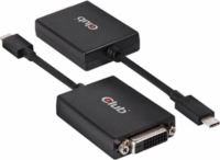 Club3D USB 3.1 Type C M - DVI-D F Adapter 0.18m - Fekete
