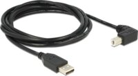 DeLock USB2.0 M - USB-B M (90°) Adapterkábel 2m - Fekete