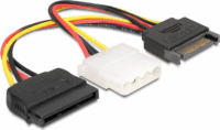 Delock 65235 15 tűs SATA (apa) - 4 tűs Molex (anya) + 15 tűs