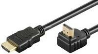 Goobay 31919 HDMI M - HDMI M(90°) Adapterkábel 5m Fekete