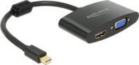 DeLOCK mini Displayport - HDMI + VGA adapter Fekete