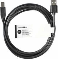 Nedis CCGT60100BK20 USB-A apa - USB-B apa 2.0 Nyomtató kábel - Fekete (2m)