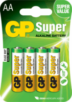 GP 15A (LR6) 1.5V Super alkáli AA Ceruzaelem (4 db / csomag)