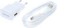 Samsung EP-TA12EWE hálózati töltő adapter + microUSB kábel, 5V/2A, fehér