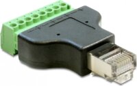 Delock 65389 RJ45 apa > terminál tömb 8pin 2részes adapter