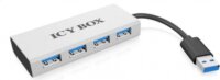 Icy Box 4xPort USB 3.0 Hub, ezüst