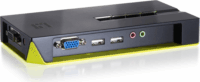 LevelOne KVM-0421 KVM switch (4 port, USB, audio, kábelszettel)