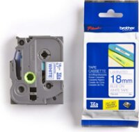 Brother TZE243 P-Touch Feliratozógép szalag 18 mm fehér alapon kék