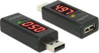 Delock (65569) USB 2.0 A dugó > A hüvely átalakító LED-es Volt és Amper kijelzővel