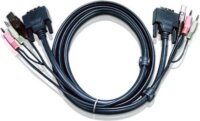 Aten 2L-7D02U USB-DVI KVM kábel - 2m