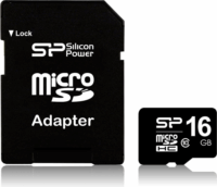 Silicon Power microSDHC 16GB Class10 memória kártya + SD adapter