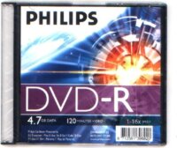 Philips DVD-R lemez slim tok
