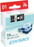 DYMO címke LM D1 alap 19mm fehér betű / fekete alap