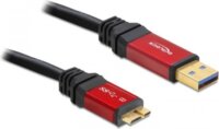 Delock 82760 USB 3.0 - Micro USB Prémium kábel 1m - Fekete