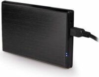 Natec Rhino külső USB 2.0 ház 2.5" HDD-hez, fekete aluminium