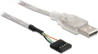 Delock kábel, USB 2.0-A apa - pin fejes