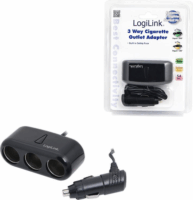Logilink 3-portos autós szivargyújtó elosztó