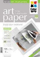 ColorWay PTW120005A4 A4 Pólóra vasalható Fotópapír (5 lap/csomag)