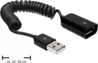 Delock Cable USB 2.0-A Extension male / female coiled cable