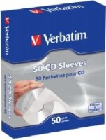 Verbatim Papír CD/DVD boríték, ablakos, öntapadó füllel, fehér (50db)