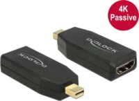 Delock miniDisplayPort M - HDMI F Adapter (4K) Fekete