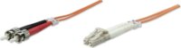Intellinet 470414 multimódusú üvegszálas patch kábel LC-ST Duplex 2m - Narancssárga