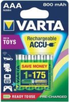 Varta Longlife Accu AAA Tölthető ceruzaelem (4db/csomag)