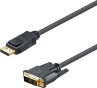 M-CAB 7003472 Displayport 1.1a - DVI-D kábel 3m Sötétszürke