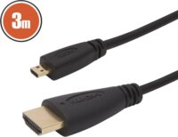Delight 20425 HDMI - Micro HDMI Kábel 3m - Fekete