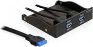 Delock USB 3.0 Front Panel 2-Port with internal 19 Pin USB 3.0 Pin Header