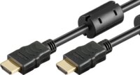 Goobay HDMI-HDMI monitor kábel, 5m ferritgyűrű
