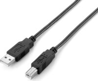 Equip USB 2.0 nyomtató kábel AM- BM kettős árnyékolás 1m - Fekete