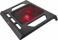 Trust Illuminated GXT 220 17,3" laptop hűtőpad - Fekete