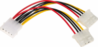 Akyga AK-CA-15 Molex -> 2x Molex Y-tápkábel