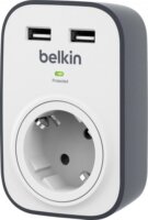 Belkin BSV103VF Surge Protector 220V aljzat + 2x USB töltő