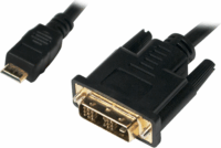 LogiLink Mini HDMI > DVI-D kábel 1.0m