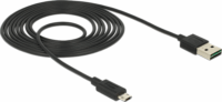 Delock USB M - MicroUSB M Adapterkábel Fekete 0,5m