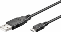 Goobay 93181 USB-A apa - microUSB-B apa 2.0 Adat és töltő Kábel 2m Fekete