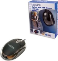Logilink Mini USB-s Optikai Egér leddel, 800dpi