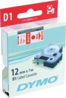 DYMO LM D1 Feliratozógép szalag 12mm piros betű / fehér alap