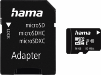 Hama 16GB microSDHC UHS-I CL10 memóriakártya + Adapter