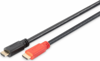 Assmann HDMI kábel ethernettel és jelerősítővel (apa-apa) 10m - Fekete