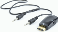 Gembird Cablexpert HDMI v1.4 - VGA+Audio adapter Fekete