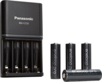Panasonic Eneloop Pro R6 4x AA/AAA NiMH Akkumulátor töltő + 4db elem