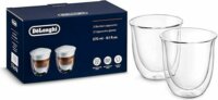 Delonghi DLSC311 Cappuccino 270ml Thermo üveg pohár szett 2 darabos