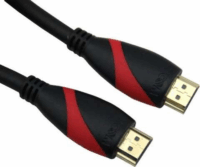 VCOM CG525-R-1.8HDMI M - HDMI M Monitorkábel (3D) 1.8m Piros-Fekete