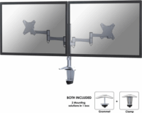 NewStar FPMA-D1330DSILVER 10"-27" Duplakaros LCD TV/Monitor Asztali Tartó Ezüst