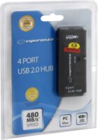 Esperanza EA112 USB2.0 HUB (4port) Fekete