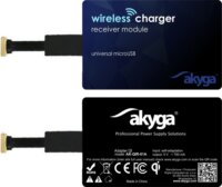 Akyga AK-QIR-01A Indukciós töltő adapter microUSB (5V / 1A)