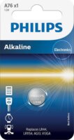 Philips A76/01B Alkaline LR44 Gombelem